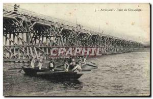 Old Postcard Army Easels Avignon Bridge