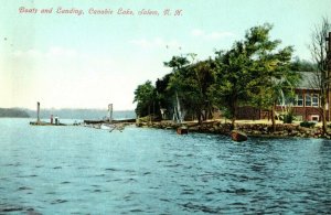 C.1905-10 Boats and Landing, Canobie Lake, Salem, N. H. Postcard P175