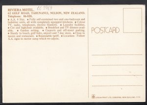 New Zealand Postcard - Riviera Motel, Golf Road, Tahunanui, Nelson  LC3969