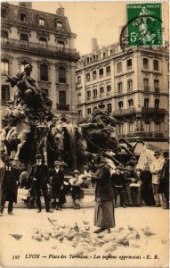 CPA LYON Place des Terreaux Les pigeons apprivoises (461406)