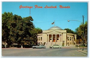 c1960 Greetings Pershing County Court House Lovelock Nevada NV Vintage Postcard