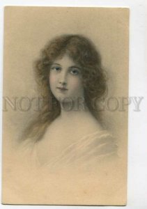 3106908 Portrait of Young Woman by WICHERA old VIENNE MUNK #227