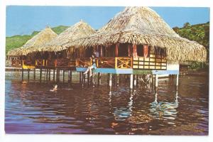 Tahiti Raiatea Bali Hai Hotel Bungalows SC# 229 Stamp 1968