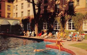 Glenwood Springs Colorado Hotel Pool View Vintage Postcard K89826