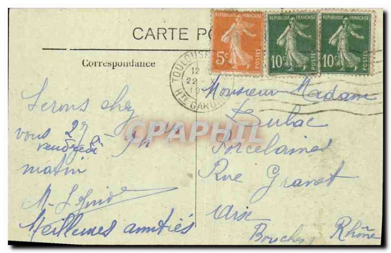 Postcard Old Stone Hotel Toulouse