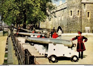 England London Tower Of London Tower Wharf With St Thomas' Tower and Tra...