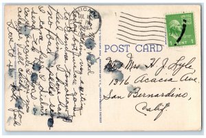1946 Greetings From Florence Wisconsin WI, Lake View Chicago IL Vintage Postcard