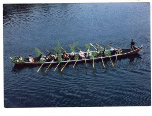 Oversized 8 X 6 inches. Going to Church in a Church Boat, Sweden