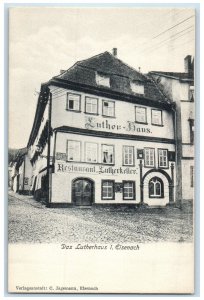 c1905 Luther-Hasu Restaurant Lutherkeller Eisenach Germany Posted Postcard