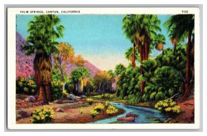 Postcard CA Palm Springs Canyon California