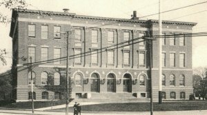 1905 High School Building, Brighton, MA Unused Vintage Postcard P17