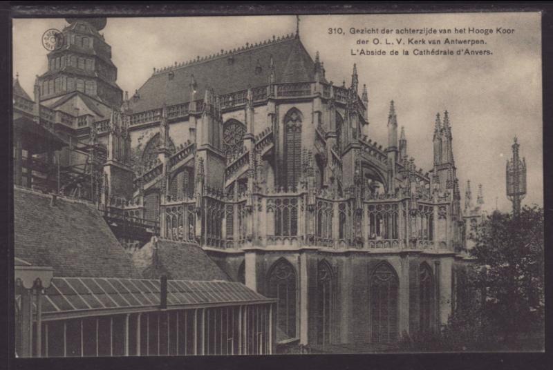 L'Abside de la Cathedral,Antwerp,Belgium Postcard