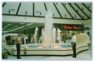 Dubuque Iowa IA Postcard Fountain Mall Interior Building c1960 Antique Vintage