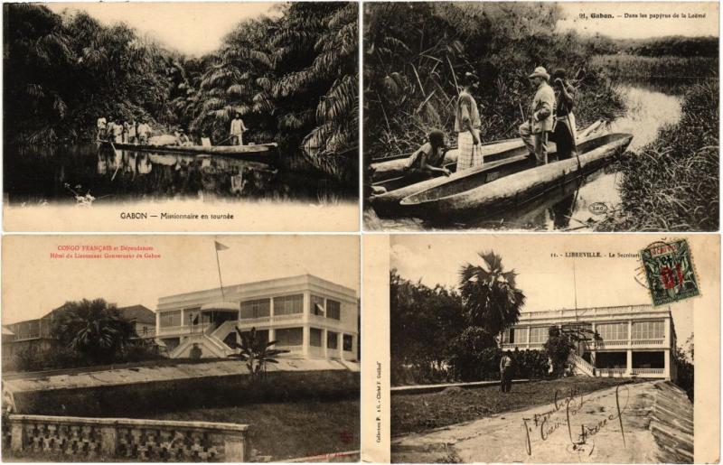 GABON, CENTRAL AFRICA 100 CPA Vintage Postcards pre-1960 (L3297)