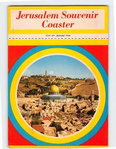 Postcard Jerusalem Souvenir Coaster, Jerusalem, Israel