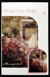 [AG] P644 Romantic Classic Painting Garden Flower Tree Flora (postcard) *New