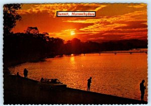 MAROOCHYDORE, Queensland Australia ~ MAROOCHY RIVER SUNSET Bridge 4x6 Postcard