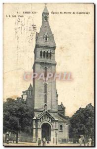 Old Postcard Paris Church St Pierre De Montrouge