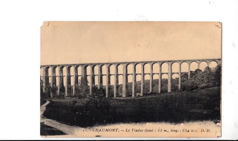 BF16349 chaumont le viaduc  france front/back image