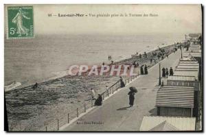 Old Postcard Luc Sur Mer Vue Generale de la Terrasse des Bains