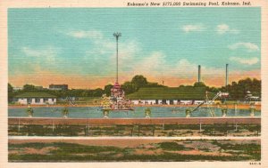 Kokomo Indiana IND, Kokomo's New Seashore, Swimming Pool, Vintage Postcard