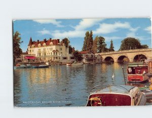 Postcard Maidenhead Bridge, River Thames, England