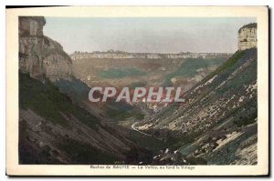 Postcard Old Rocks Baume la Vallee deep Village