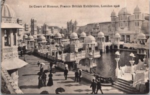 England In Court of Honour Franco British Exhibition London 1908 Postcard C075