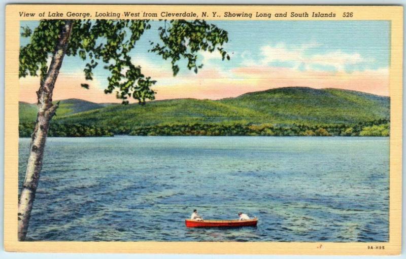 CLEVERDALE, New York NY LAKE GEORGE Long & South Islands ca 1940s ...