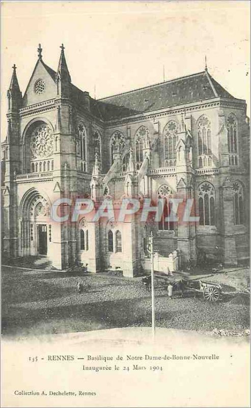 Old Postcard 165 reindeer basilica of our lady of good news inaugurated March...