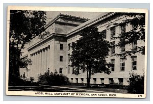 Vintage 1938 Photo Postcard Angel Hall University of Michigan Ann Arbor Michigan