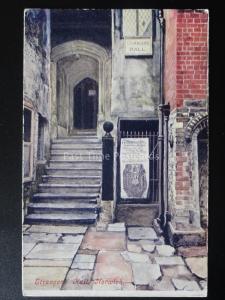 Norfolk NORWICH Strangers Hall - Artist Warren Williams - Old Postcard