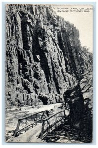 c1940s Big Thompson Canon, Fort Collins Loveland Estes Park Road CO Postcard