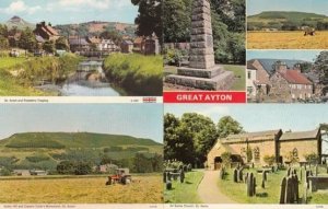 Great Ayton Farming Church Captain Cooks Monument 4x 1970s Postcard s