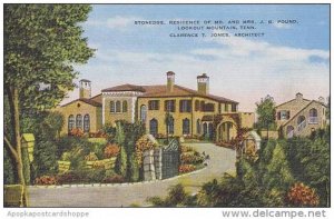 Tennessee Lookout Mountain Stonedge Residence Of Mr And Mrs J B Pound Clarenc...