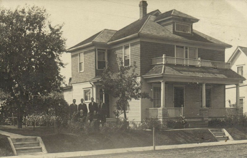 PC CPA US, IN, MISHAWAKA, TAYLOR STREET, VINTAGE REAL PHOTO POSTCARD (b6703)