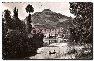 Modern Postcard Espalion Domine by the proud feudal ruins of the castle of Ca...