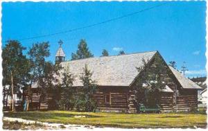 The Old Log Church in Whitehorse, Yukon, Canada, Chrome