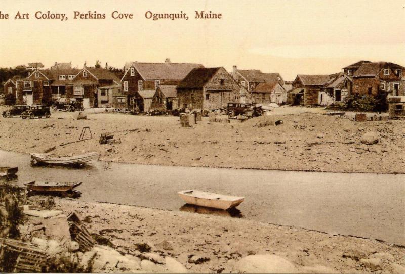 ME - Ogunquit. Early 1900's.  Art Colony at Perkins Cove    (Repro)