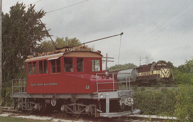 Postcard Locomotive L9 East Troy Electric Railroad Museum