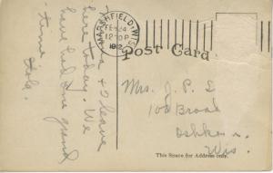 Marshfield Wisconsin ~ First Ward, The Grant, Washington School c1912 Postcard