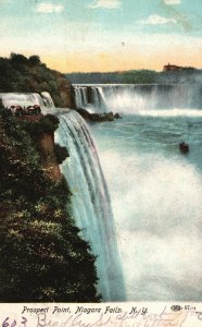 Vintage Postcard 1908 Prospect Point Visitor Center Niagara Falls New York NY