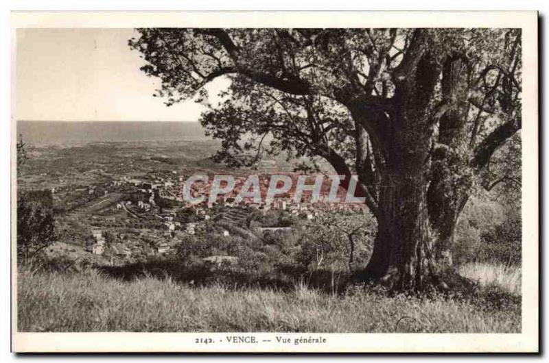 Vence - Vue Generale - Old Postcard