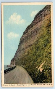 Chemin de Gaspe near Cap St. Antoine P.Q. QUEBEC Canada 1939 Postcard