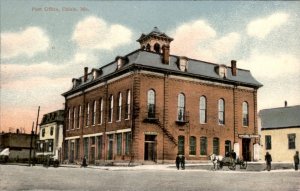 Calais Maine Post Office Opera House c1900-20s Vintage Postcard