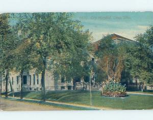 Divided-Back HOSPITAL SCENE Lima Ohio OH d5879