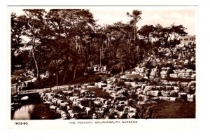 Real Photo The Rockery Bournemouth Gardens, England, Used 1959