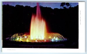 Yang-Ming Fountain at night TAIWAN Postcard