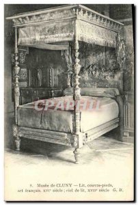 Old Postcard Musee Cluny bed covers feet french art