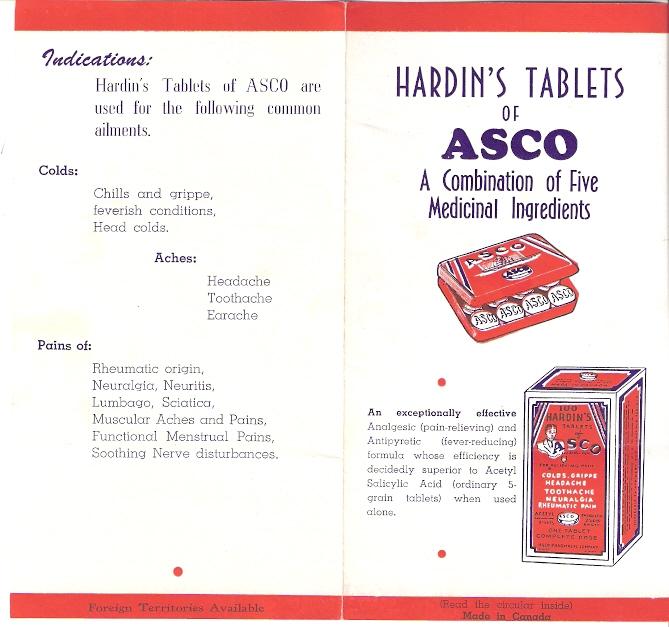 Asco Pharm Co. Hardins Tablets